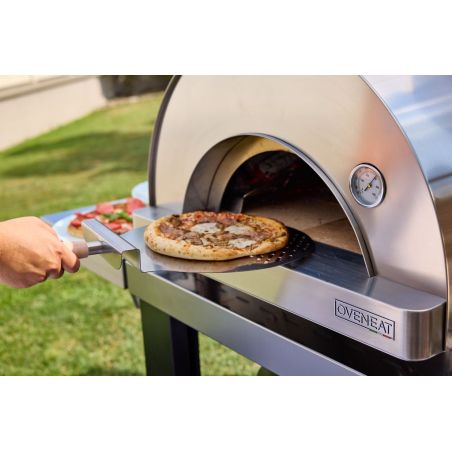 Four pizza OVENHEAT bois ALBOR 1 - Gris + Pelle à pizzas