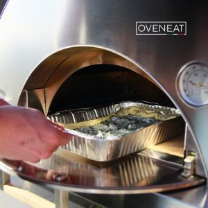 Four pizza OVENHEAT bois LUX 2 - Gris + Pelle à pizzas