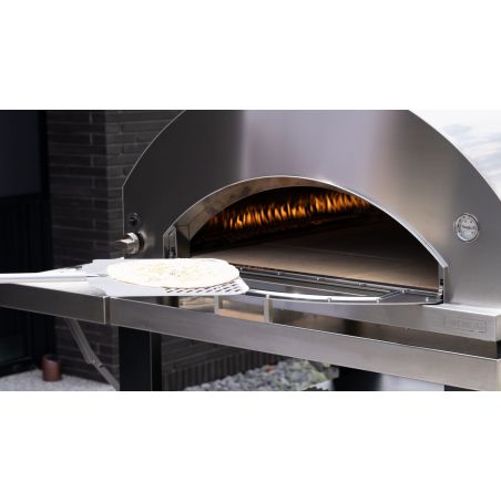 Four pizza OVENHEAT bois LUX 5 - Gris + Pelle à pizzas