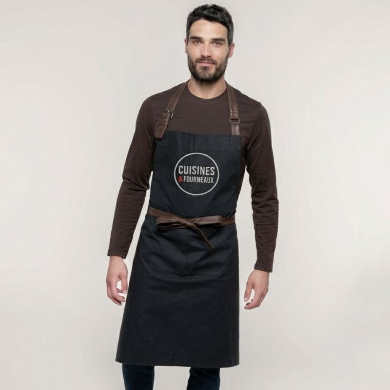 Tablier Cuisines & Fourneaux Vintage Noir