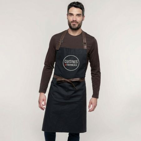 Tablier Cuisines & Fourneaux Vintage Noir