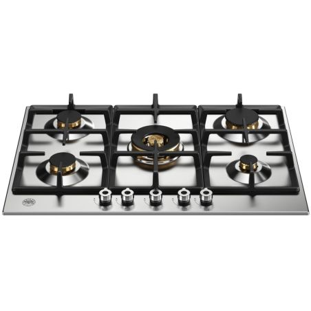 Plaque de cuisson gaz BERTAZZONI Professional 5 brûleurs 75 cm Inox P755CPROX