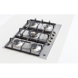 Plaque de cuisson gaz BERTAZZONI Professional 5 brûleurs 75 cm Inox P755CPROX