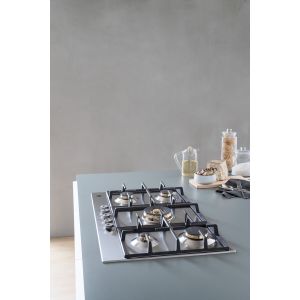 Plaque de cuisson gaz BERTAZZONI Professional 5 brûleurs 75 cm Inox P755CPROX