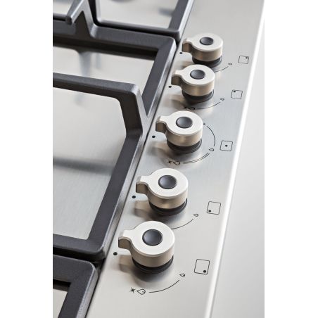 Plaque de cuisson gaz BERTAZZONI Professional 5 brûleurs 75 cm Inox P755CPROX