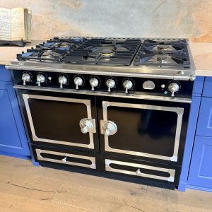 Piano de cuisson La Cornue CORNUFÉ 110cm Noir brillant / Nickel inox satiné