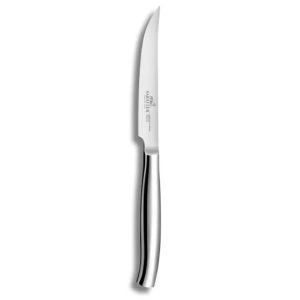 Coffret 6 Couteaux à Steak Forgés Tout Inox Lame Lisse 11 cm St Germain Lion Sabatier