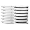 Coffret 6 Couteaux à Steak Forgés Tout Inox Lame Lisse 11 cm St Germain Lion Sabatier