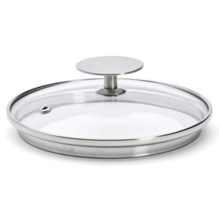 Couvercle en verre De Buyer ALCHIMY Ø 18 cm | Inox & verre trempé