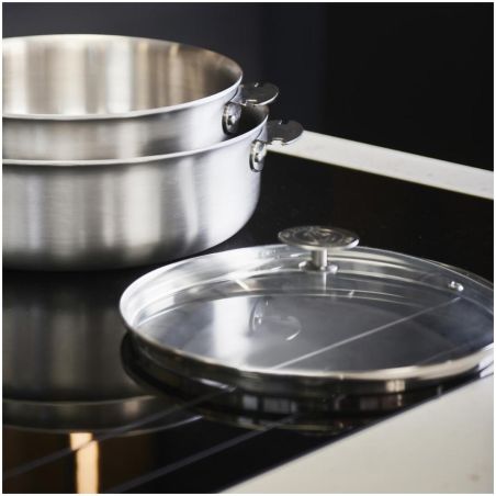 Couvercle en verre De Buyer ALCHIMY Ø 20 cm | Inox & verre trempé