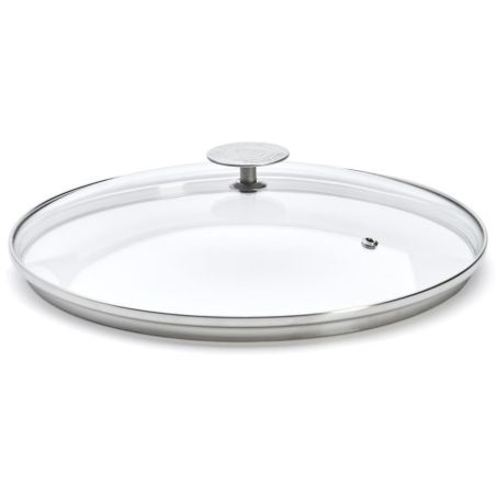 Couvercle en verre De Buyer ALCHIMY Ø 28 cm | Inox & verre trempé