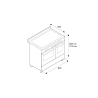 Piano de cuisson BERTAZZONI Mixte Professional 90 cm 2 fours Mixte