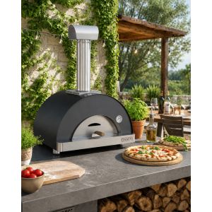 Four à pizza à bois ALBOR 1 | Pierre réfractaire & pelle incluse