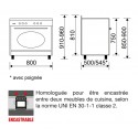 Cuisinière 80cm rustique GLEM