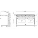 Piano de cuisson Lofra DOLCEVITA 150cm Mixte