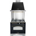 Ensemble Piano de cuisson + Hotte + crédence Lofra 90cm