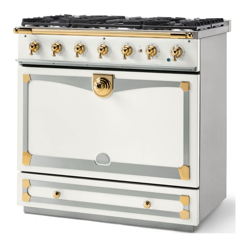 Piano de cuisson La Cornue ALBERTINE 90cm mixte blanc pur
