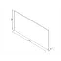 Crédence Smeg  100cm inox KIT1A2PY-81