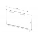 Crédence Smeg VICTORIA 120cm noir KIT1A3-8
