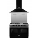 Crédence Smeg VICTORIA 120cm noir KIT1A3-8
