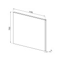 Crédence Smeg 110cm verre crème SPG110P