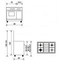 Piano de cuisson butanette GLEM GA85PMIX