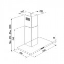 Hotte décorative murale AIRLUX 90cm