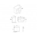 Piano de cuisson BERTAZZONI Mixte Heritage Series 100 cm trois fours 6 brûleurs