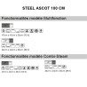 Piano de cuisson Steel ASCOT 100 cm Combi-Steam