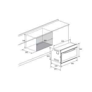 Four multifonction électrique 90cm Lofra Dolcevita