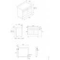 Piano de cuisson BERTAZZONI Master Series 100 cm deux fours 6 brûleurs inox