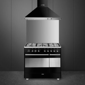Centre de cuisson Pyrolyse SMEG 90 cm Mixte "Esthétique Concerto"