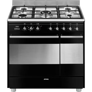 Centre de cuisson Pyrolyse SMEG 90 cm Mixte "Esthétique Concerto"