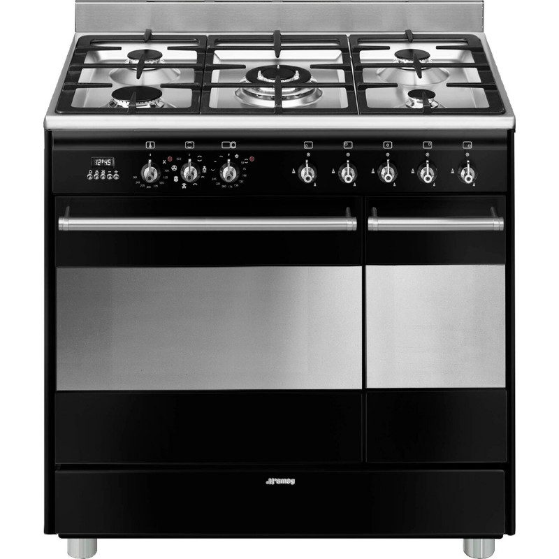 Centre de cuisson Pyrolyse SMEG 90 cm Mixte "Esthétique Concerto"