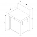 Module standard ENO MODULO Noir et Inox PMOD8501