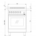 Piano de cuisson Lofra Professional 60cm Mixte