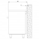 Piano de cuisson Lofra Professional 60cm Mixte