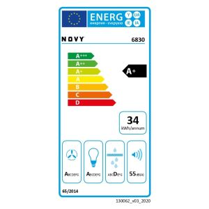 Groupe filtrant plafonnier Novy MINI PURE' LINE D6830 90cm