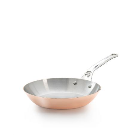 Poele ronde Ø24CM Inocuivre queue inoxDE BUYER 6424.24