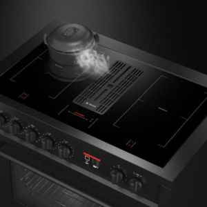 Piano de cuisson Steel ENFASI MISTRAL avec hotte intégrée 90 cm induction