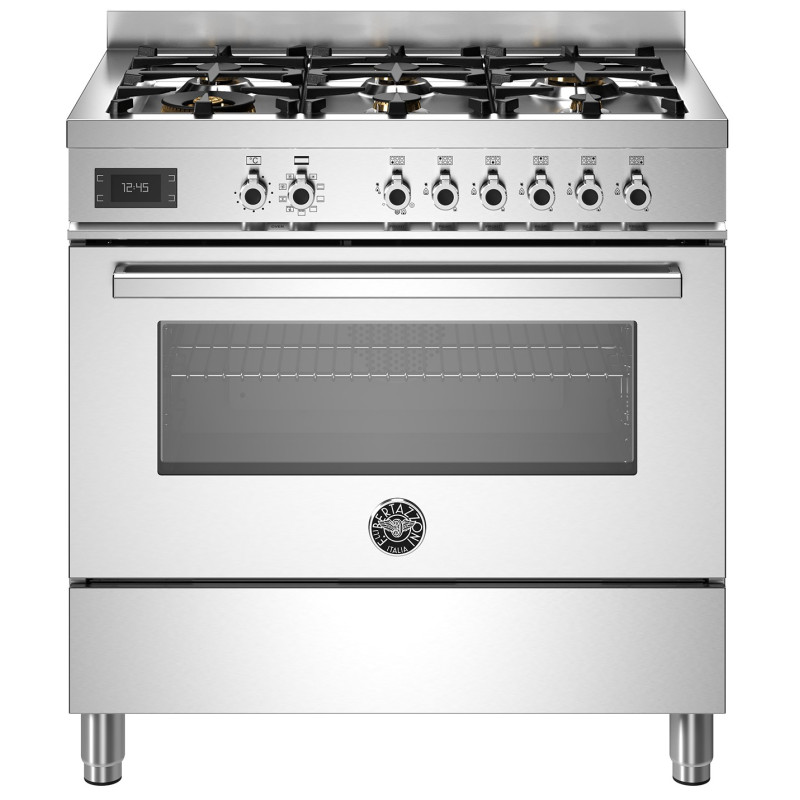 Piano de cuisson BERTAZZONI Professional 90 cm 1 four Mixte