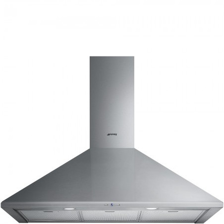 Ensemble SMEG Noir et Inox 90 cm Mixte Piano de cuisson + Hotte