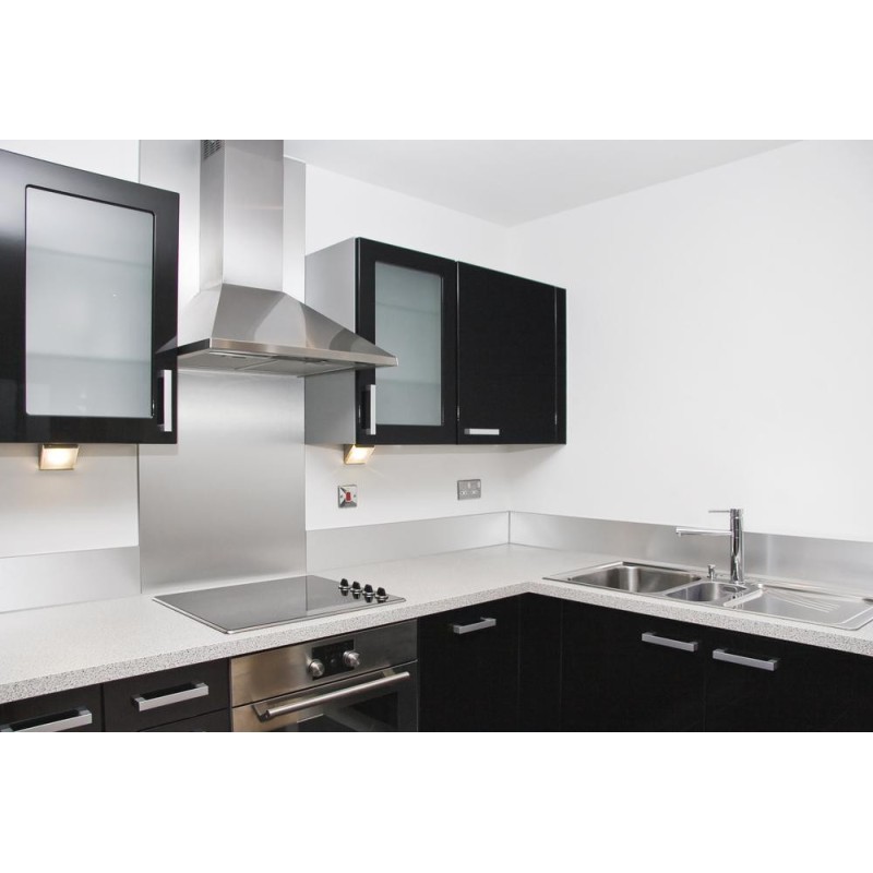 Crédence cuisine 60cm, crédence alu 60cm, crédence inox, fond de hotte