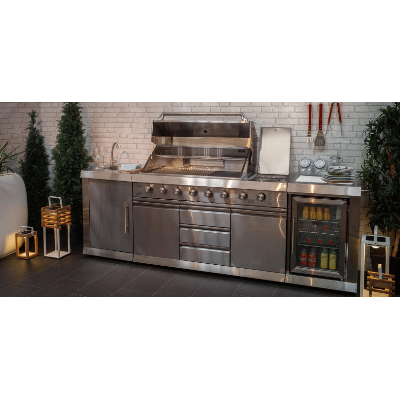 Cuisine d'extérieur en inox | Cuisinières Grande Largeur