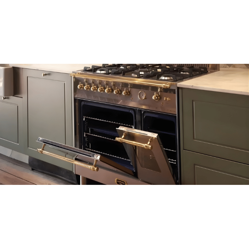 Cuisinière gaz avec grill intégré