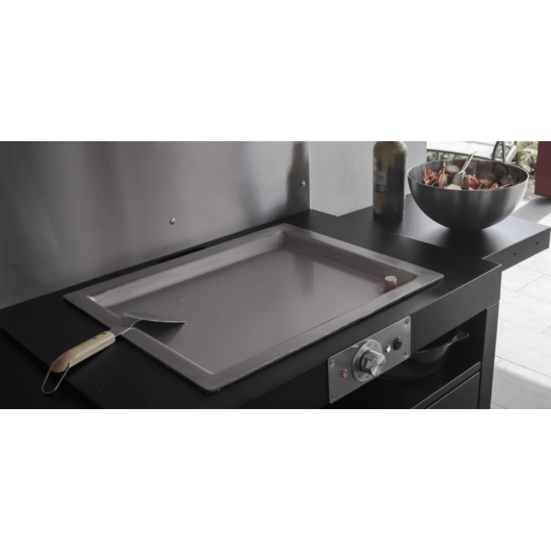 Plancha encastrable en inox