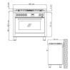 Piano de cuisson Lofra SPECIAL 100 cm mixte