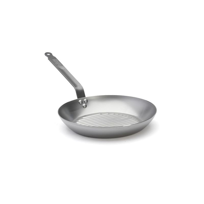 Poêle DE BUYER Grill en acier CARBONE PLUS 30cm