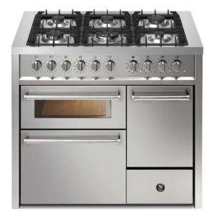 Piano de cuisson Steel ENFASI 100 cm 3 fours