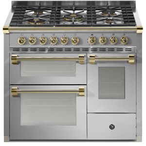 Piano de cuisson STEEL ASCOT 100 cm combi-steam 3 fours